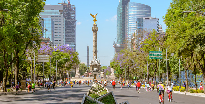 Mexikos Hauptstraße Reforma