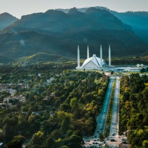 Nationalmoschee über Islamabad
