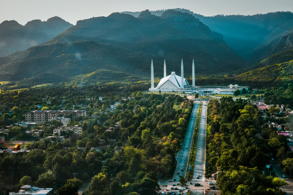 Nationalmoschee über Islamabad